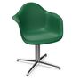 Vitra Eames Plastic  Armchair DAL von Vitra 17 Smaragd RE, Aluminium poliert 03, Filzgleiter basic dark für Hartboden 05