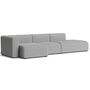 Hay Mags 3 Seater Sofa Combination 4 Links, Steelcut Trio 133