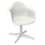 Vitra Eames Plastic  Armchair DAL von Vitra 85 Cotton white RE, Weiss 04 pulverbeschichtet (glatt), Filzgleiter basic dark für Hartboden 05