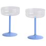 HAY Accessoires Cocktailglas Tint im 4er Set von Hay Clear / Jade blue