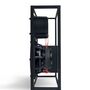Transparentsound Transparent Speaker Schwarz mit roten Kabeln