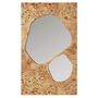 Ferm Living Spiegel Folia von Ferm Living H: 85 cm , Natural Burl
