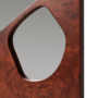 Ferm Living Spiegel Folia von Ferm Living H: 85 cm , Dark Stained Burl