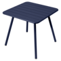 Fermob Luxembourg Tisch Mit 4 Fussen 80 X 80 cm Abyssblau 92