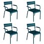 Fermob Luxembourg Stuhl  Stuhl mit Armlehnen,  Acapulcoblau 21 NEU