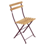 Fermob Bistro Naturel Klappstuhl von Fermob Schwarzkirsche B9