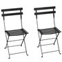 Fermob Bistro Stuhl Lakritze / Schwarz 42 Metallstuhl