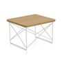 Vitra Occasional Table LTR Weiss 04 pulverbeschichtet (glatt), Kastanie massiv