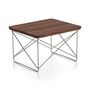 Vitra Occasional Table LTR Edelstahl, Nussbaum massiv