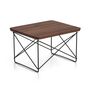 Vitra Occasional Table LTR Basic Dark 30 pulverbeschichtet (glatt), Nussbaum massiv
