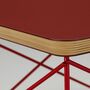 Vitra Occasional Table LTR Monochrom von Vitra Linoleum Dark Brick / Eames Classic Red