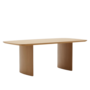 Kave Home Esstisch Litto von Kave Home B: 200 cm, Eiche natur