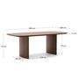Kave_Home_Esstisch_Litto_200_Walnuss_Dimensions