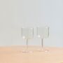 HAY Accessoires Weinglas Tint im 2er Set von Hay Clear / Jade blue