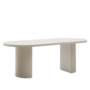 Kave Home Nealy Tisch von Kave Home B: 200 cm, Ecru