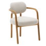 Kave Home Melqui Stuhl von Kave Home Eiche / Beige