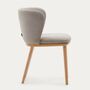 Kave_Home_Stuhl_Ciselia_aus_Chenille_Braun_Massives_Eschenholz_Natürl_Finish