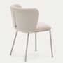 Kave_Home_Stuhl_Ciselia_aus_Chenille_Beige_Stahl_Beige