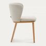 Kave_Home_Stuhl_Ciselia_aus_Chenille_Beige_Massives_Eschenholz_Natürl_Finish