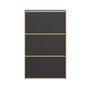 Müller Small Living Schuhschrank Vertiko Shoes von Müller Small Living Schwarz matt, 3 Schubkästen