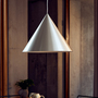 Frandsen Benjamin Pendelleuchte EU von Frandsen Gebürstetes Aluminium, Ø: 46 cm