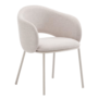 Kave Home Stuhl Maina von Kave Home Beige, 35 % Pappelsperrholz (Populus alba) / 10 % Stoff