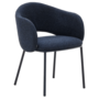 Kave Home Stuhl Maina von Kave Home Dunkelblau, 30 % Sperrholz / 15 % Stoff