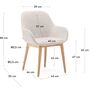 Kave_Home_Stühle_Konna_Beige_Dimesnions