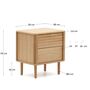 Kave_Home_Nachttisch_2_Schubladen_Lenon_Dimesnions
