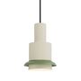 DCWéditions CHAUMONT PENDANT von DCW Weiss-Grün, Ø: 19 cm 
