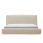 Kave Home Polsterbett Martina von Kave Home B: 180 cm / L: 200 cm, Off-White - Bouclé