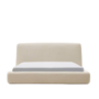 Kave Home Polsterbett Martina von Kave Home B: 160 cm / L: 200 cm, Off-White - Bouclé