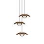 Umage Pendelleuchte Forget Me Not im Cluster 3 von Umage Ø: 19 cm / H: 4 cm,  Eiche Dunkel