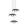Umage Pendelleuchte Forget Me Not im Cluster 3 von Umage Ø: 19 cm / H: 4 cm, Eiche Schwarz
