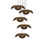 Umage Pendelleuchte Forget Me Not im Cluster 5 von Umage Ø: 28 cm / H: 7 cm,  Eiche Dunkel