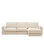 Kave Home Kave Home Alea - 4-Sitzer Modulares Sofa mit Chaiselongue rechts Ecru