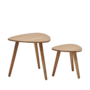 Kave Home 2er-Set Beistelltische Duvani von Kave Home Akazienholz natur