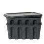 Ferm Living Paper Pulp Box - Large 2er Set, Charcoal
