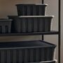 Ferm Living Paper Pulp Box - Large 2er Set, Charcoal