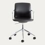 Kave_Home_Schreibtischstuhl_Nerlan_Schwarz_Leder_Aluminium_Gestell