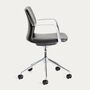 Kave_Home_Schreibtischstuhl_Nerlan_Schwarz_Leder_Aluminium_Gestell