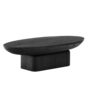 Kave Home Couchtisch Ovak von Kave Home Akazienholz natur / Geflecht schwarz