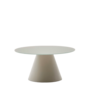 Kave Home Couchtisch Wilshire von Kave Home Ø: 80 cm / H: 40 cm, Grau