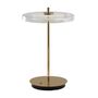 Umage Aufladbare Tischleuchte Asteria Glass Move von Umage Messing poliert