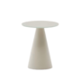 Kave Home Kave Home WILSHIRE - Beistelltisch Glas  Ø: 35 cm, Milch glas / Hellgrau