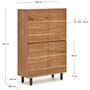 Kave_Home_4_türiges_Highboard_Uxue_Shwarz_Bein_Details