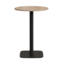 Kave Home Hoher Runder Tisch Dina von Kave Home Natur / Metallbein Schwarz lackiert