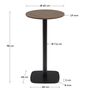 Kave_Home_Hoher_Runder_Tisch_Dina_Nussbaum_Metallbein_Schwarz_Dimesnions