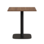 Kave Home Tisch Melamin Dina von Kave Home Nussbaum / Metallbein Schwarz lackiert