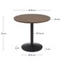 Kave_Home_Hoher_Runder_Tisch_Dina_Nussbaum_Metallbein_Schwarz_90_Dimensions